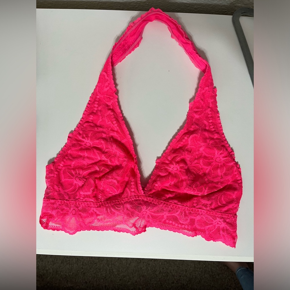 Victoria Secret PINK Small Halter Lace Bralette